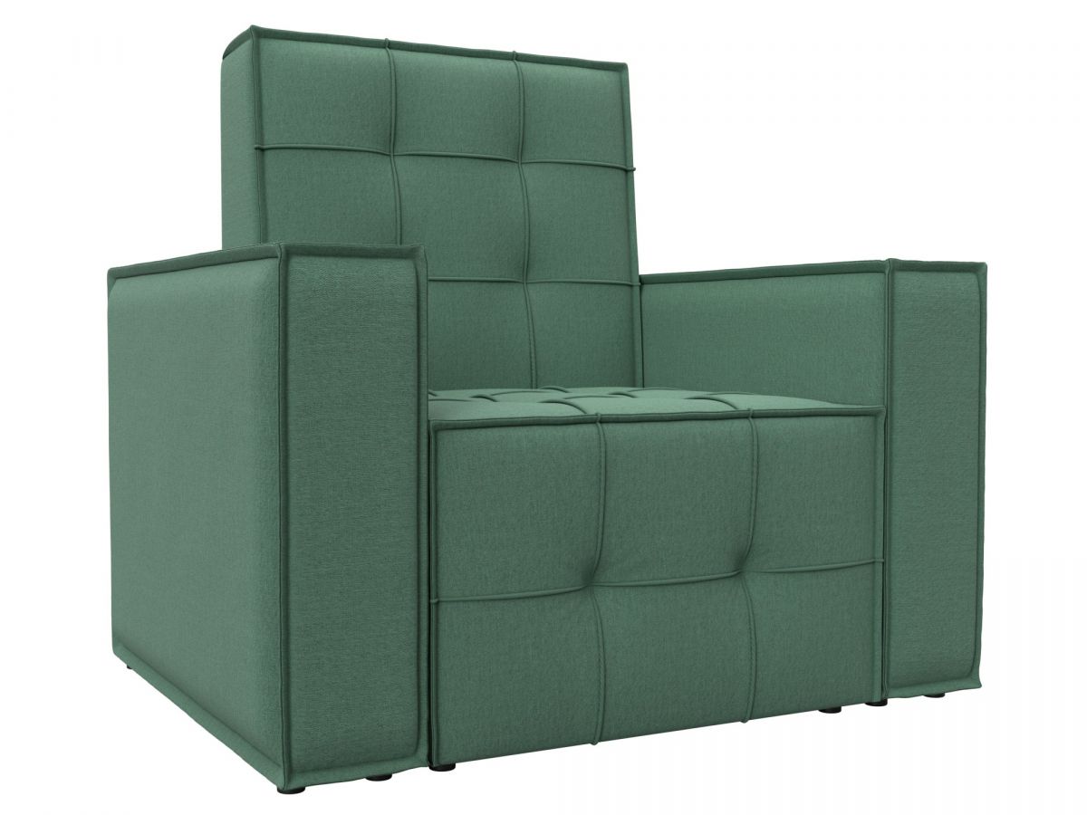 132289 Кресло Лига-067 | рогожка | амур 11 зеленый