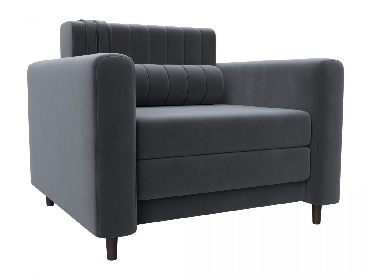 132559 Кресло Лига-070 | велюр | seven 17 серый