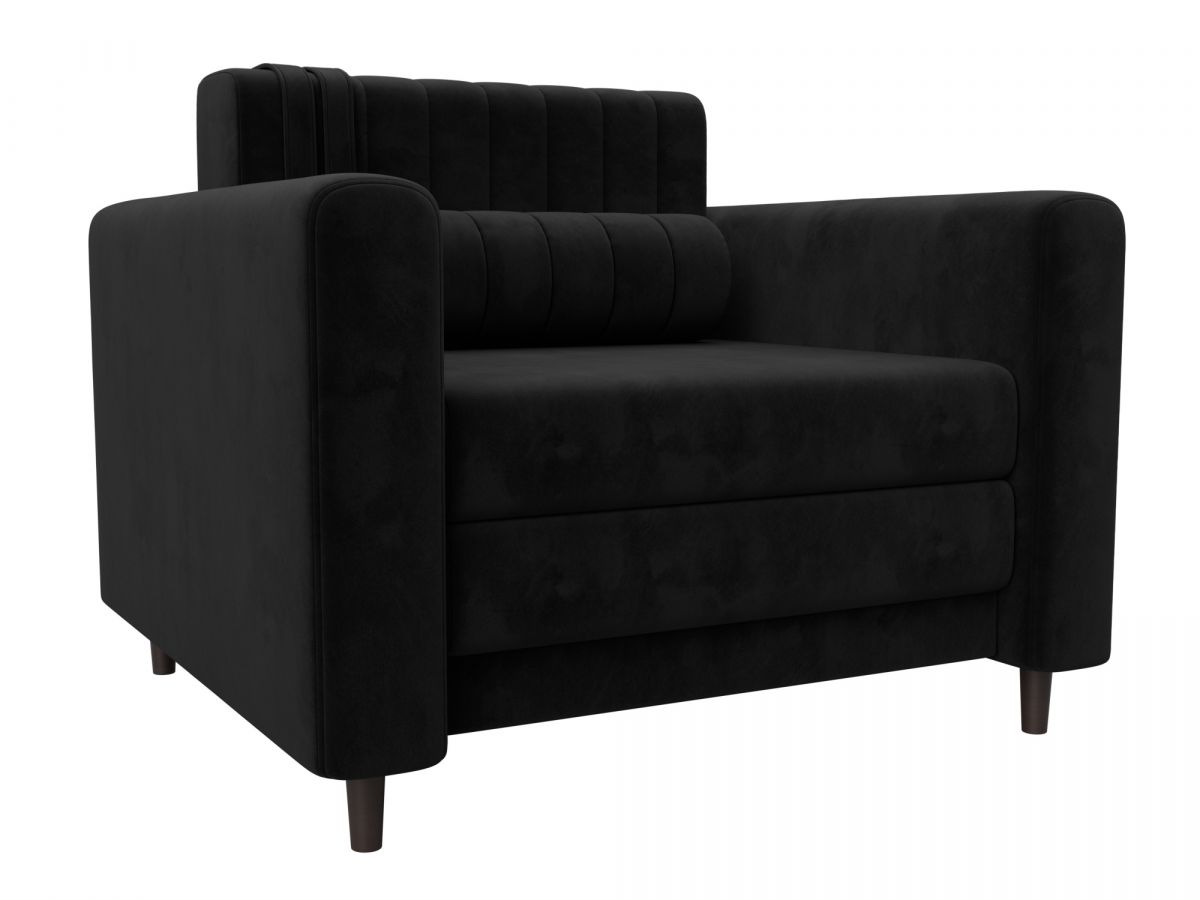 132561 Кресло Лига-070 | велюр | seven 35 черный