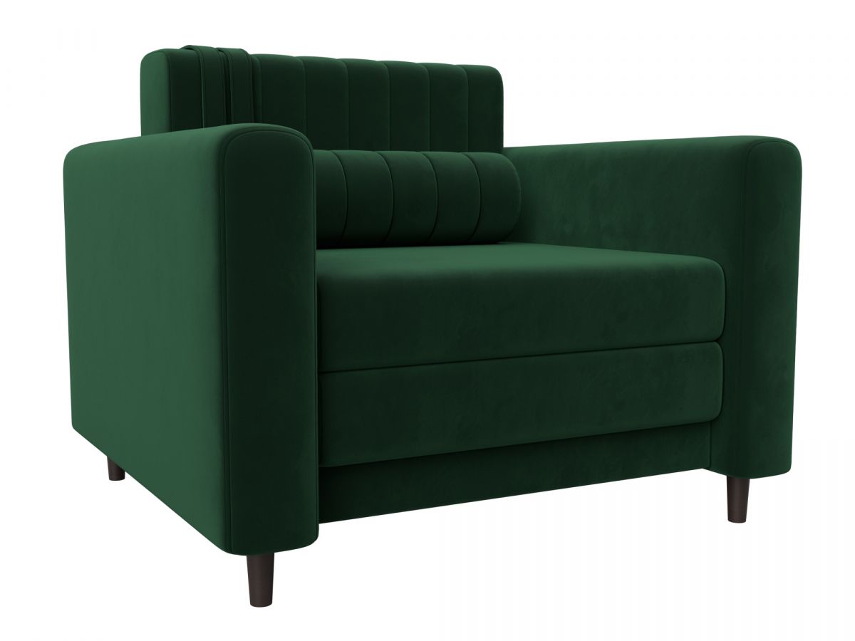 132558 Кресло Лига-070 | велюр | seven 626 зеленый