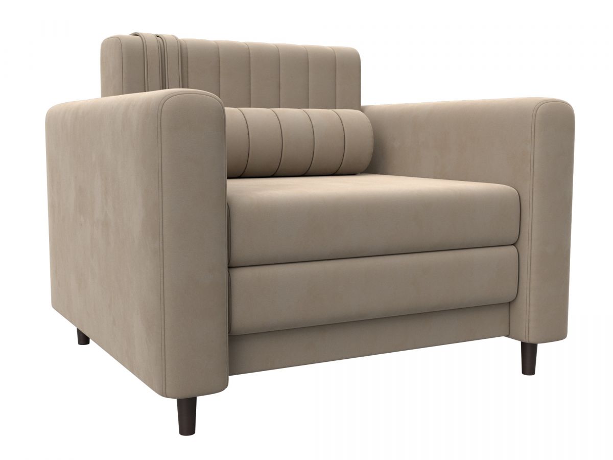 132556 Кресло Лига-070 | велюр | seven 729 бежевый