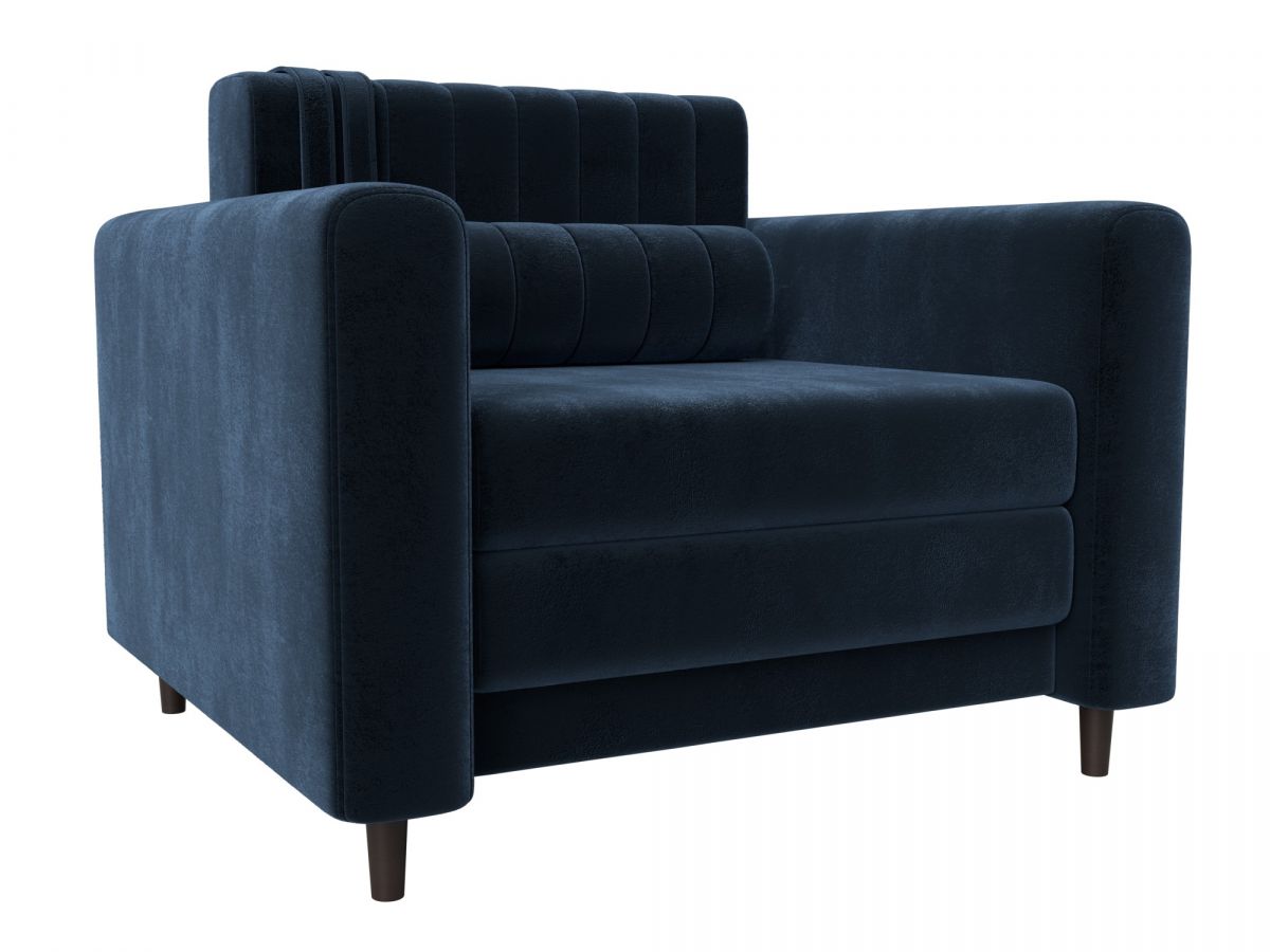 132553 Кресло Лига-070 | велюр | tower 13 синий