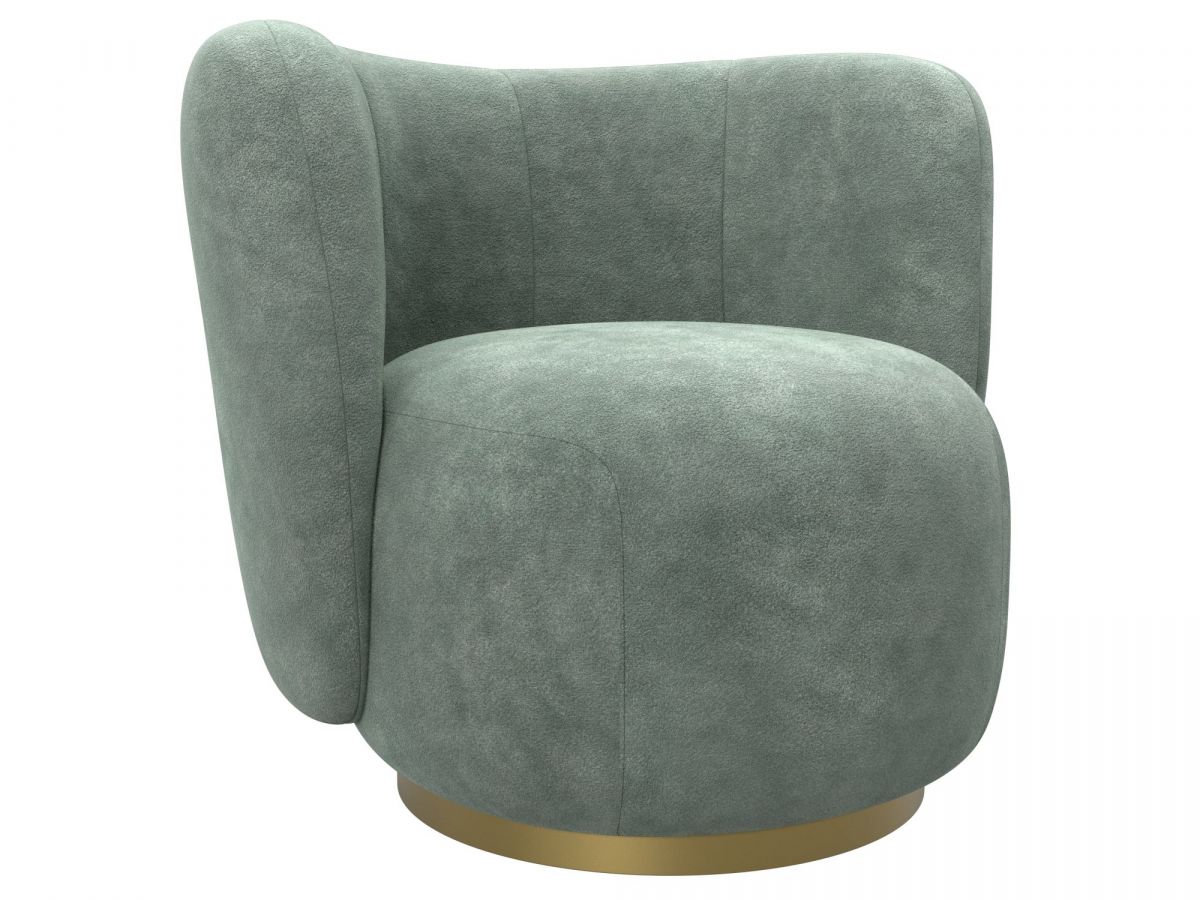 131005 Кресло Лига-072 | велюр | велюр brut 08 зеленый