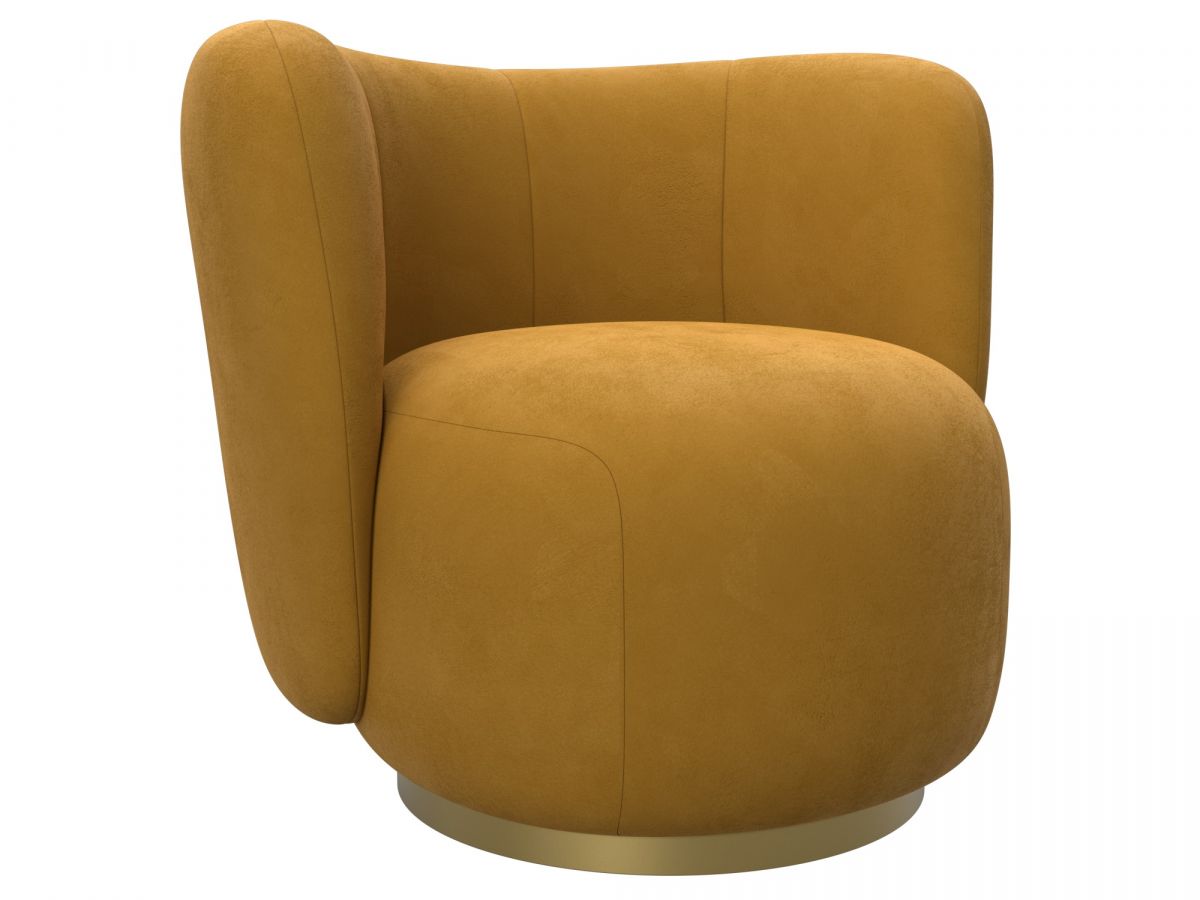 131003 Кресло Лига-072 | велюр | велюр brut 10 желтый