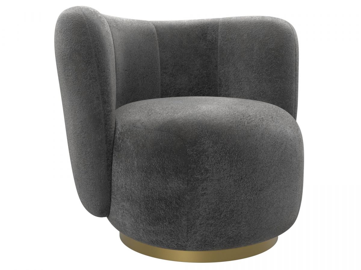 131015 Кресло Лига-072 | велюр | велюр tower 10 серый