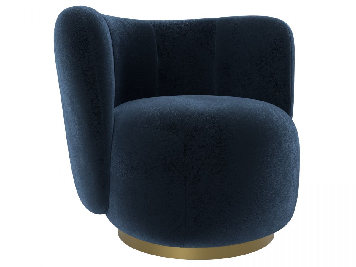 131014 Кресло Лига-072 | велюр | велюр tower 13 синий