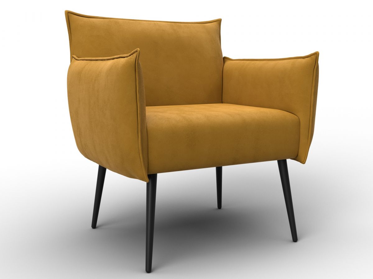 132322 Кресло Лига-083 | велюр | велюр brut 10 желтый