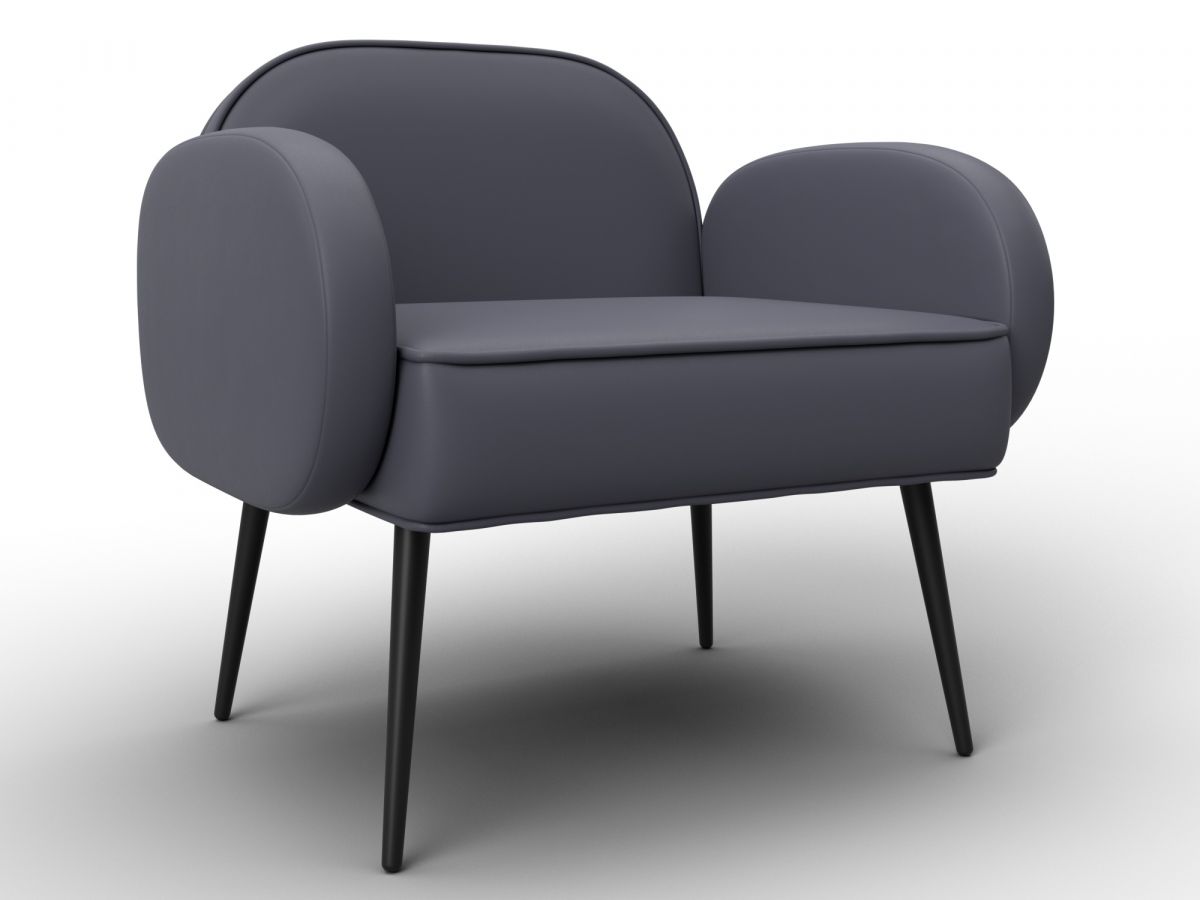 132435 Кресло Лига-086 | экокожа | экокожа grifon 15 серый