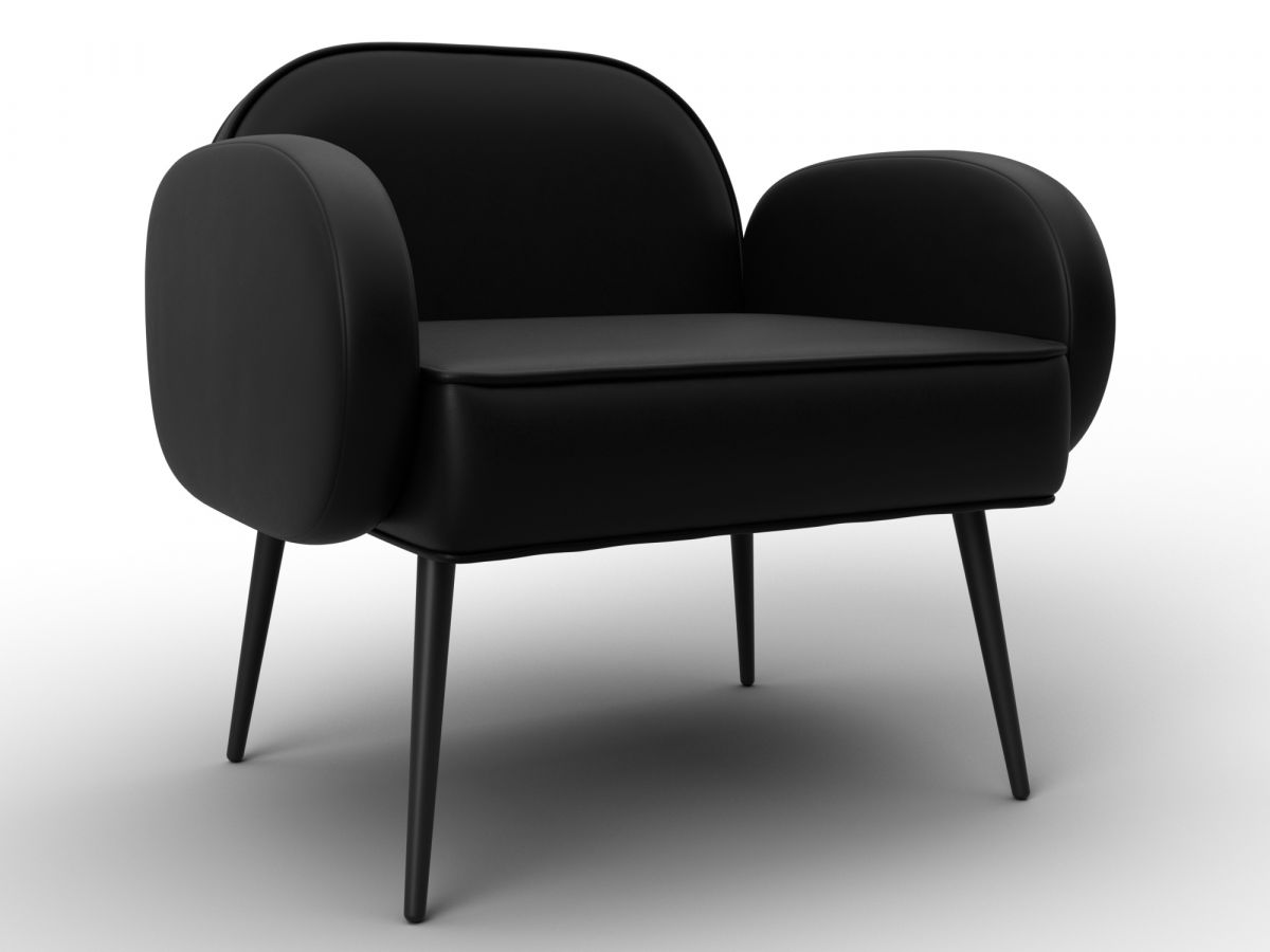 132434 Кресло Лига-086 | экокожа | экокожа grifon 18 черный