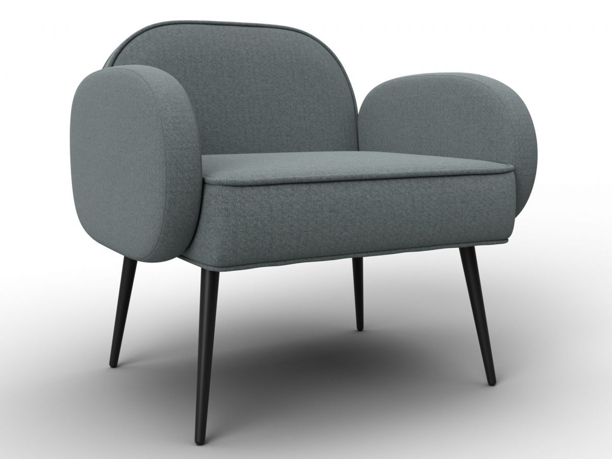 132429 Кресло Лига-086 | рогожка | рогожка амур 07 серый