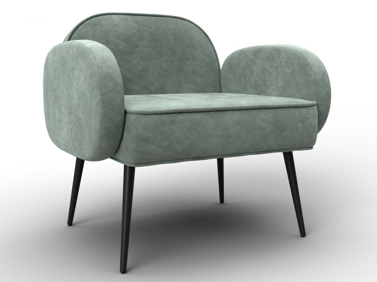 132443 Кресло Лига-086 | велюр | велюр brut 08 зеленый