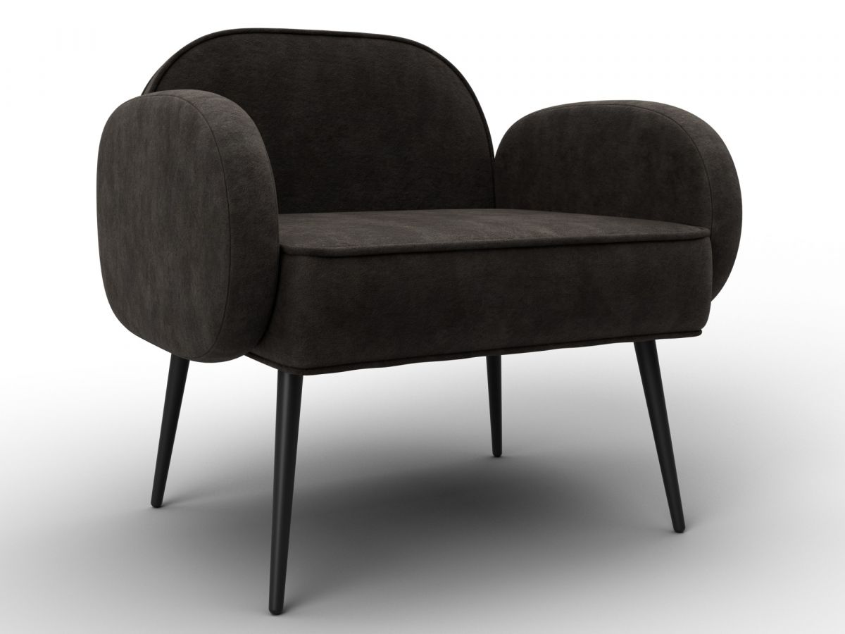 132445 Кресло Лига-086 | велюр | велюр brut 17 коричневый