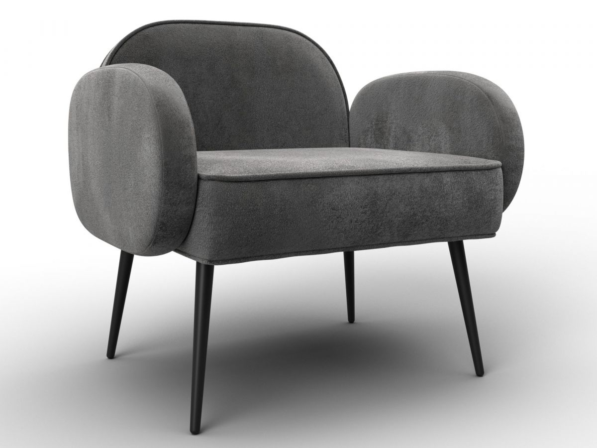 132439 Кресло Лига-086 | велюр | велюр tower 10 серый