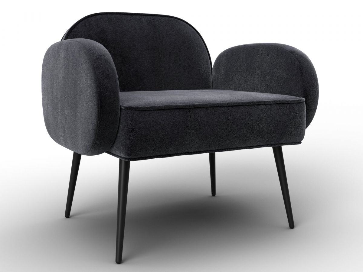 132440 Кресло Лига-086 | велюр | велюр tower 11 темно-серый