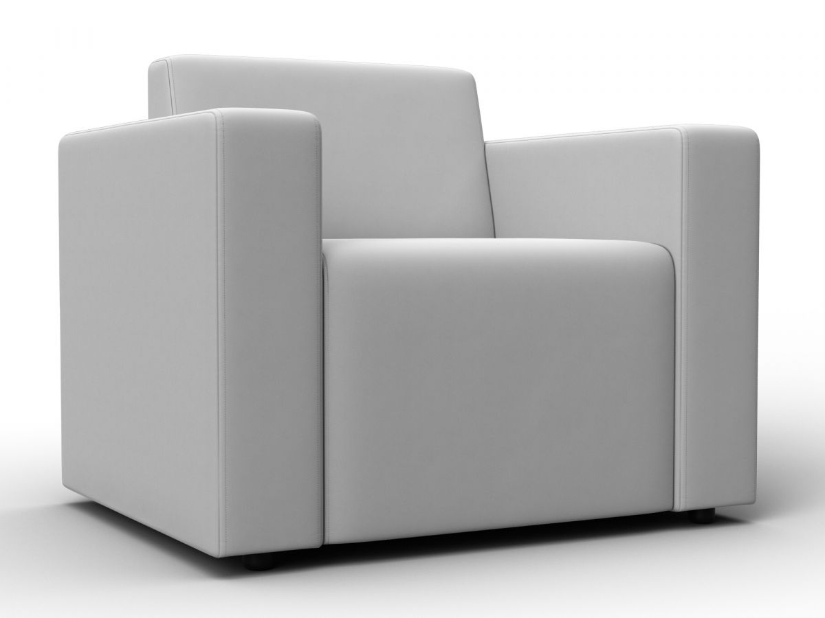 132468 Кресло Лига-093 | экокожа | белый