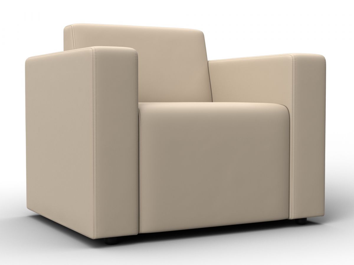 132465 Кресло Лига-093 | экокожа | бежевый
