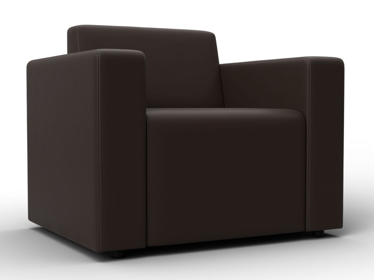 132466 Кресло Лига-093 | экокожа | коричневый