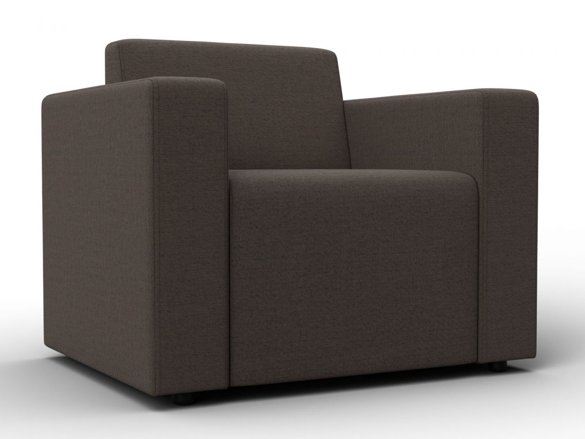 132461 Кресло Лига-093 | рогожка | амур 05 коричневый