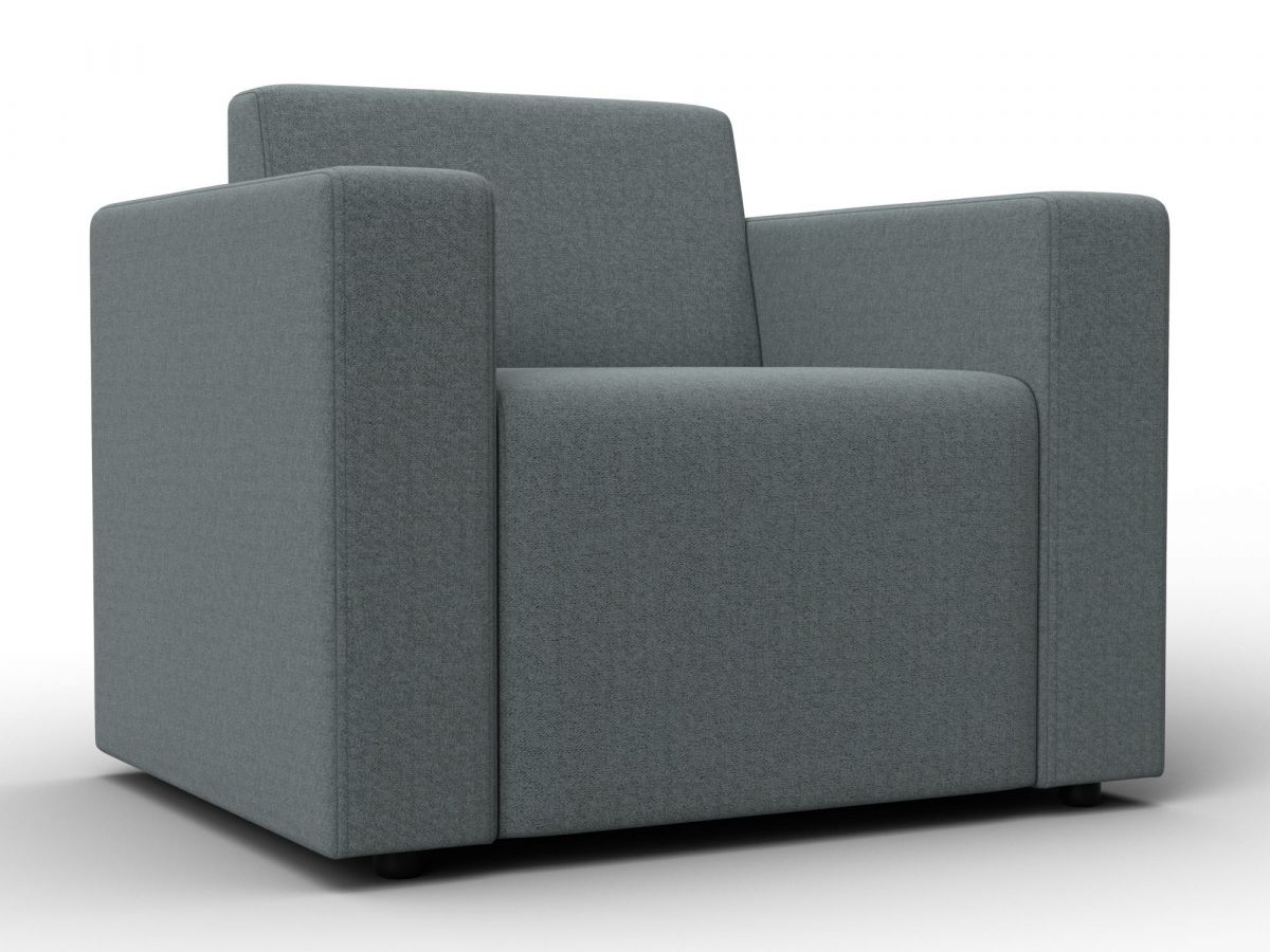 132462 Кресло Лига-093 | рогожка | амур 07 серый