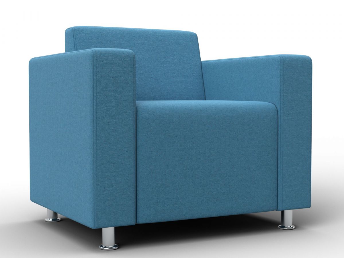 134970 Кресло Лига-093 ВН | рогожка | амур 10 голубой