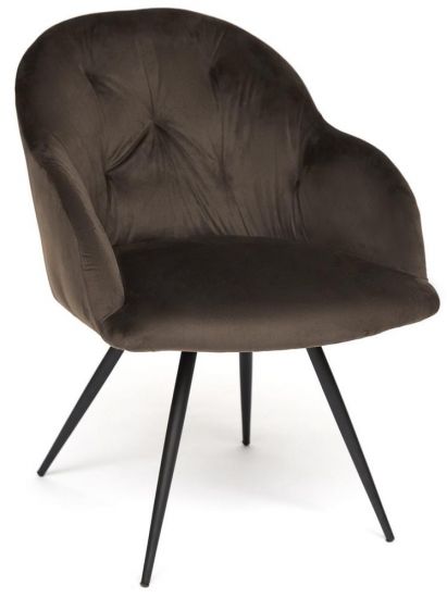 Кресло LIVORNO ( mod.1602 ) - 1 шт. в упаковке металл-ткань, 67х57х82см, серый вельвет