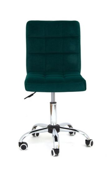 Кресло Мастера AUGUSTO (GREEN B-1003 velvet - Хром) КОМБИНИРОВАННЫЙ