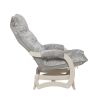 Кресло-маятник Leset Луно, Слоновая кость, Crash LUX 13 (серый) - 5