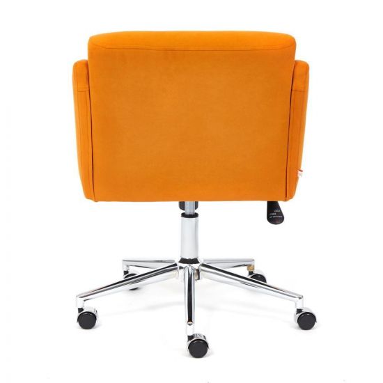 Кресло MILAN хром флок , оранжевый, 18