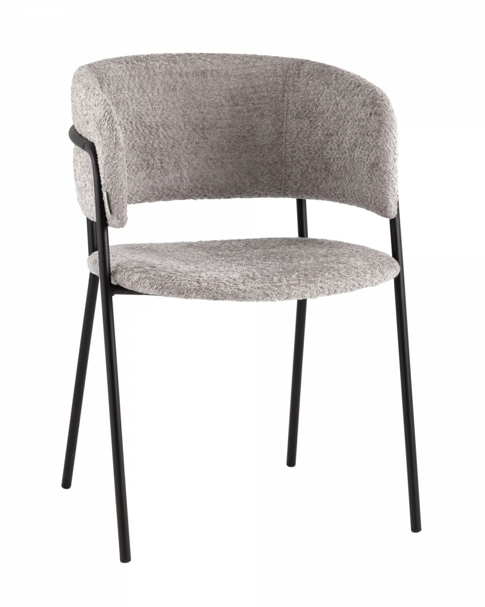 Кресло Нэлли New, букле светло-серый