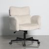 Кресло офисное TopChairs 6187 с откидными подлокотниками кремовый - 2
