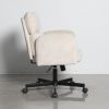 Кресло офисное TopChairs 6187 с откидными подлокотниками кремовый - 3