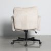 Кресло офисное TopChairs 6187 с откидными подлокотниками кремовый - 4
