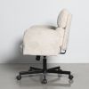 Кресло офисное TopChairs 6187 с откидными подлокотниками кремовый - 6