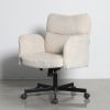 Кресло офисное TopChairs 6187 с откидными подлокотниками кремовый - 7