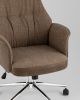 Кресло офисное TopChairs Neoma коричневый экокожа ткань - 8