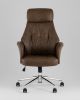Кресло офисное TopChairs Neoma коричневый экокожа - 3