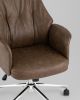 Кресло офисное TopChairs Neoma коричневый экокожа - 8