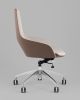 Кресло офисное TopChairs Soulo светло-серый, коричневый - 4