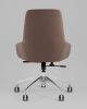 Кресло офисное TopChairs Soulo светло-серый, коричневый - 5