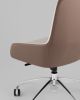 Кресло офисное TopChairs Soulo светло-серый, коричневый - 7