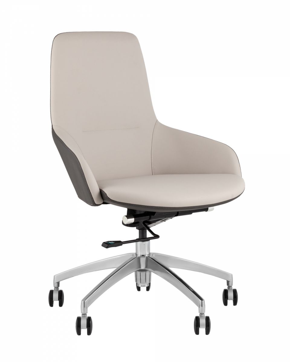 Кресло офисное TopChairs Soulo светло-серый, серый