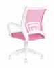 Кресло офисное TopChairs ST-BASIC-W розовый крестовина пластик белый - 6