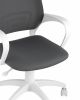 Кресло офисное Topchairs ST-BASIC-W серая ткань крестовина белый пластик - 2