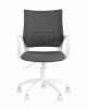 Кресло офисное Topchairs ST-BASIC-W серая ткань крестовина белый пластик - 3