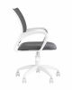 Кресло офисное Topchairs ST-BASIC-W серая ткань крестовина белый пластик - 4