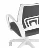 Кресло офисное Topchairs ST-BASIC-W серая ткань крестовина белый пластик - 7