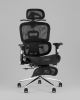 Кресло офисное TopChairs Stich с оттоманкой, черный - 2