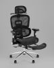 Кресло офисное TopChairs Stich с оттоманкой, черный - 3