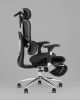 Кресло офисное TopChairs Stich с оттоманкой, черный - 9