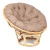 Кресло PAPASAN ECO-ПАПАСАН ЭКО P115-1-SP STD -c подушкой, ремешками- Natural (натуральный), экошерст - 7